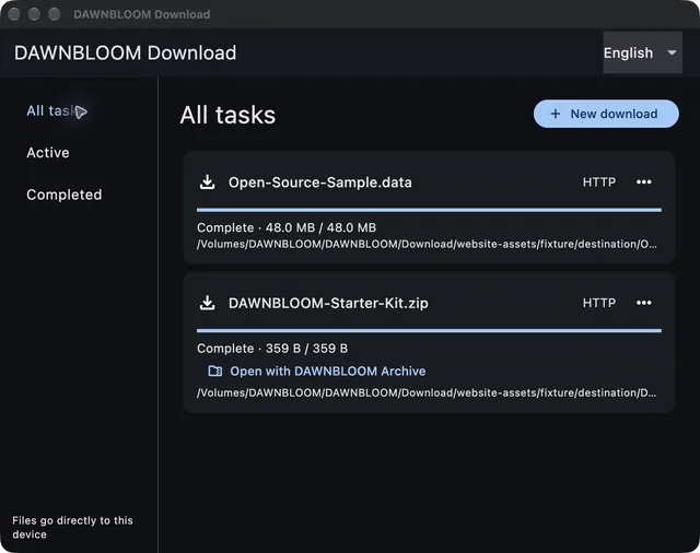 DAWNBLOOM Download · Product page
