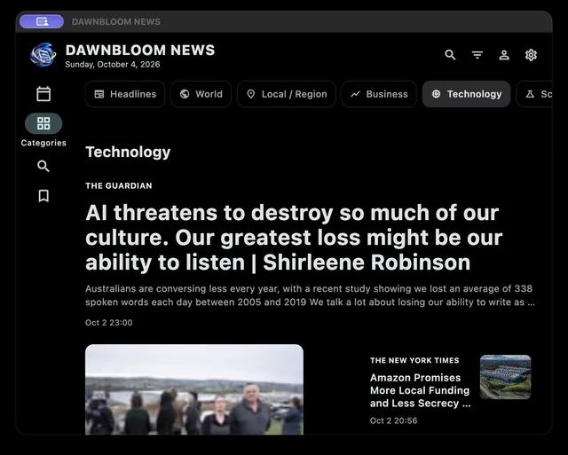 DAWNBLOOM News · Product page